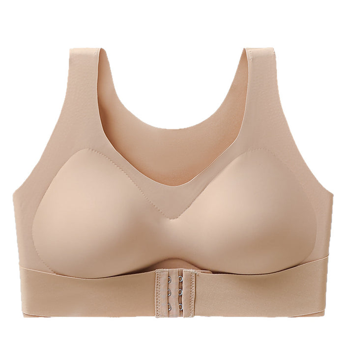 Women Seamless Wireless Lifting Bra Front Buckle Anti Sagging Bra