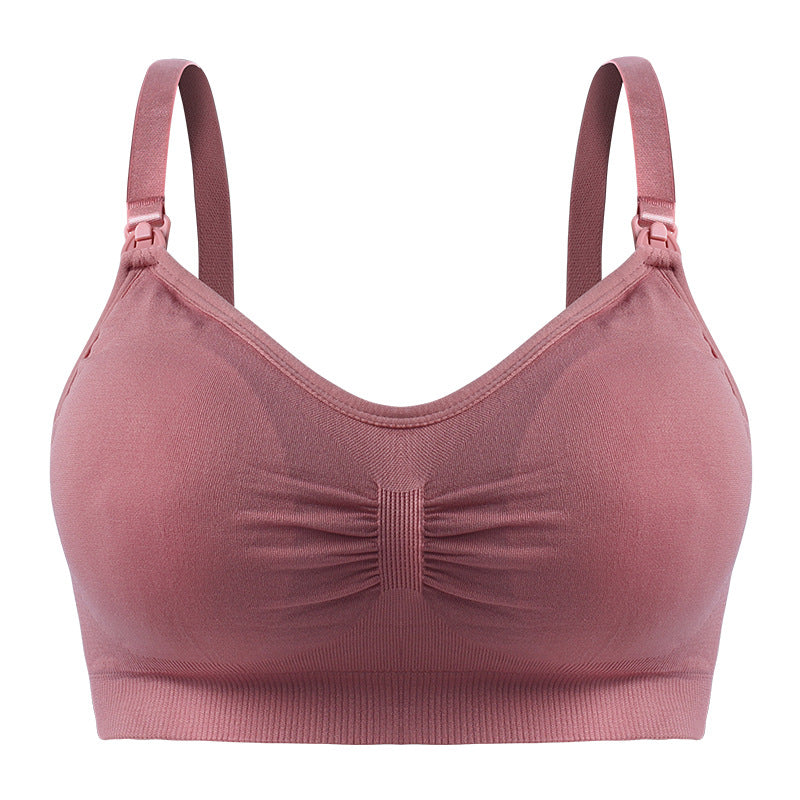 Pregnant without steel ring front opening buckle plus size lactation underwear