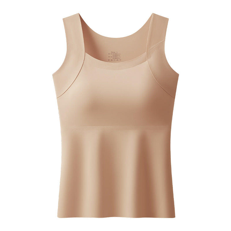 Silk seamless bra with underwire base layer underwear
