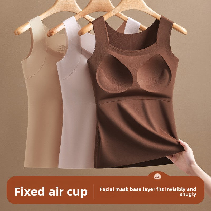 Silk seamless bra with underwire base layer underwear
