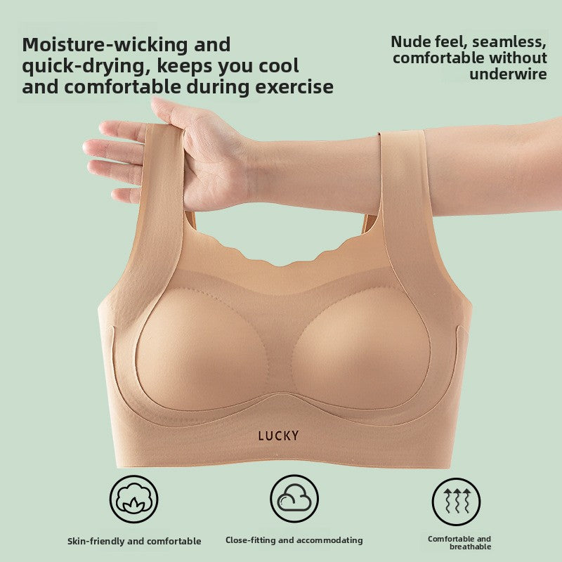 Girls Seamless Sports Bra Vest for Ages 12-18 Breathable Shock-Proof Full Coverage Bra