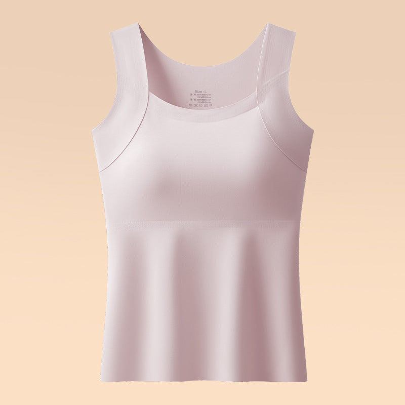 Silk seamless bra with underwire base layer underwear