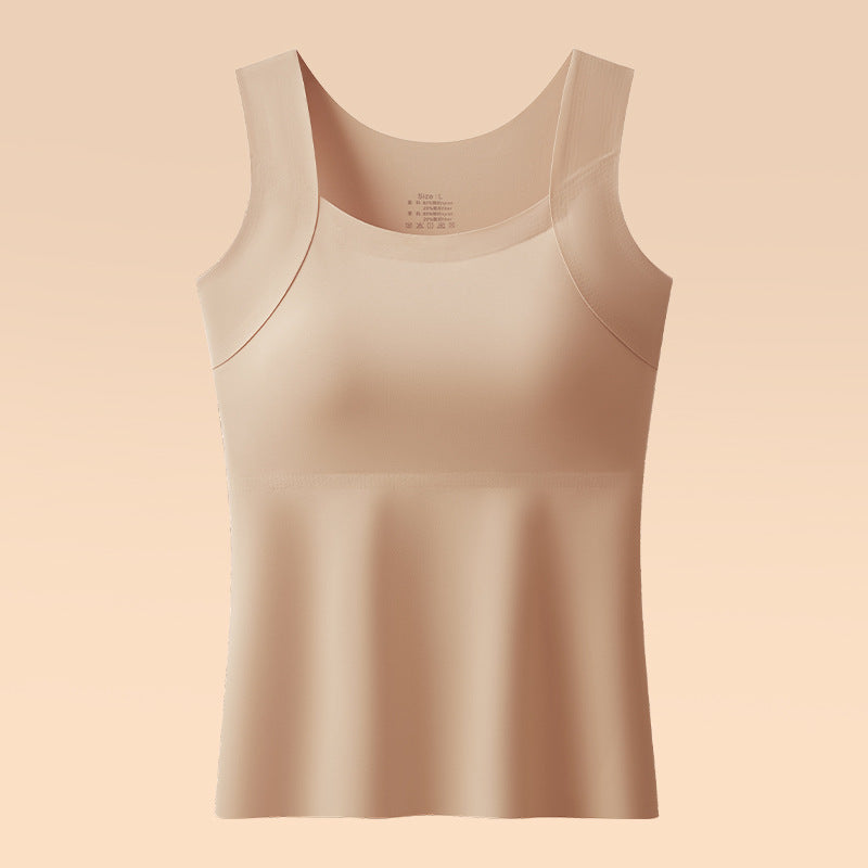Silk seamless bra with underwire base layer underwear